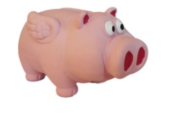 Latex Stuffed Grunter Flying Pig 15cm