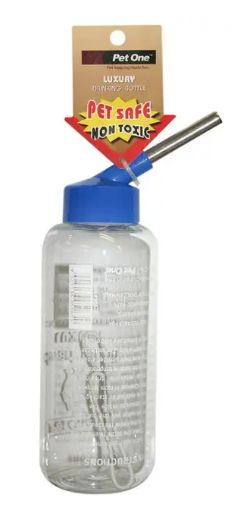 Pet One Deluxe Drink Bottle - Clear 500ml