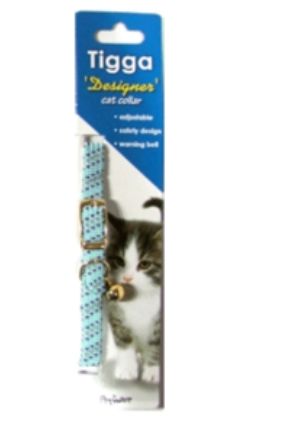 Tigga Mix Reflect Cat Collar Light Blue