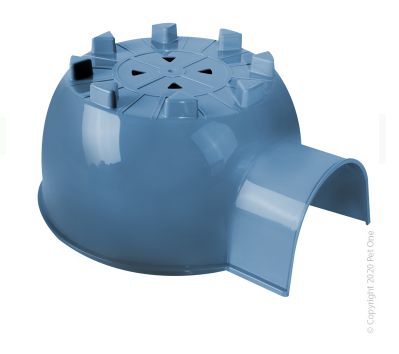 Pet One - Small Animal Hide Plastic Igloo Blue, Size: Large