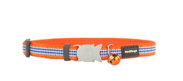 Red Dingo Cat Collar Fang It Orange 12mm x 20-32cm