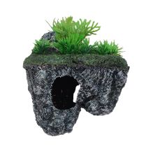 Floating Island with Plant 15cm - Grey
