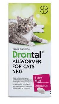 Drontal Cat All Wormer 6kg 2pk