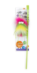 Furry Ball Cat Fluffer Wand - Pink