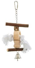Wooden Toy with Rope and Bell 20cm