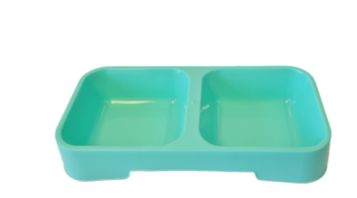 Petz Double Diner Cat Bowl Green