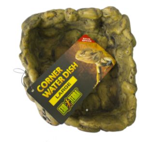 Exo Terra Corner Water Dish, Size: Medium