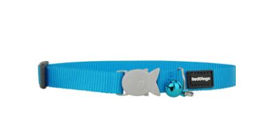 Red Dingo Cat Collar Turquoise 12mm x 20-32cm