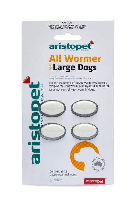All Wormer Lge Dog 4pk