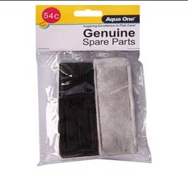 Aqua One Cartridge Carbon - H100 Clearview 2pk (54c)