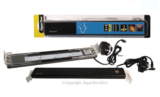 Aqua One Reflector Extendable Mini Touch LED 8W Suit 25 To 45cm