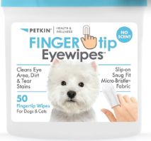 Petkin Fingertip Eye Wipes 50pk