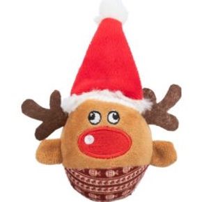 Xmas Reindeer Rattle Ball