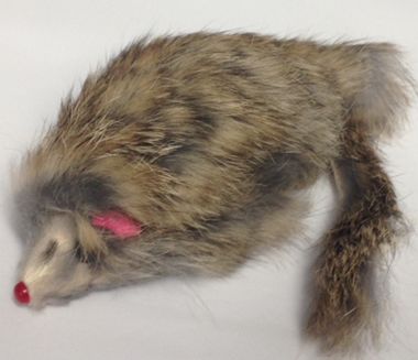 Pet One Cat Toy Mouse Brown/White