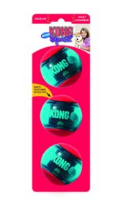 KONG Squeezz Action Ball Med (3pk)