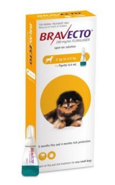 Bravecto Spot On Dog, Size: 2-4.5kg