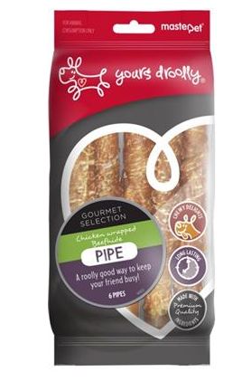 YOURS DROOLLY PIPE CHICKEN WRAPPED 6PK