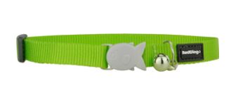 Red Dingo Cat Collar Lime Green 12mm x 20-32cm