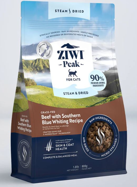 Ziwi Peak Steam and Dried Cat Beef 800g