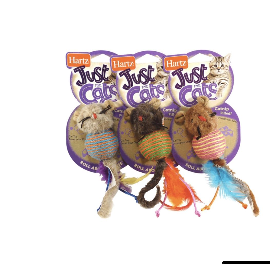 Hartz Roll About Mouse CatnipToy