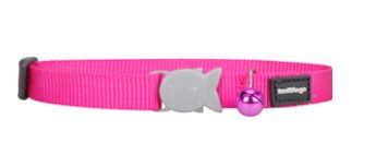 Red Dingo Cat Collar Hot Pink 12mm x 20-32cm