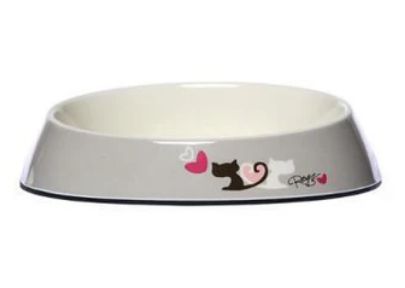 Fishcake Cat Bowl, Colour: Grey