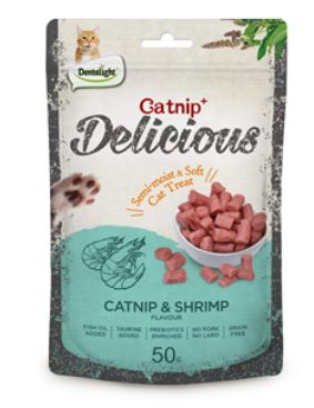 Dentalight Cat Treat Catnip &amp; Shrimp Flavour 50g