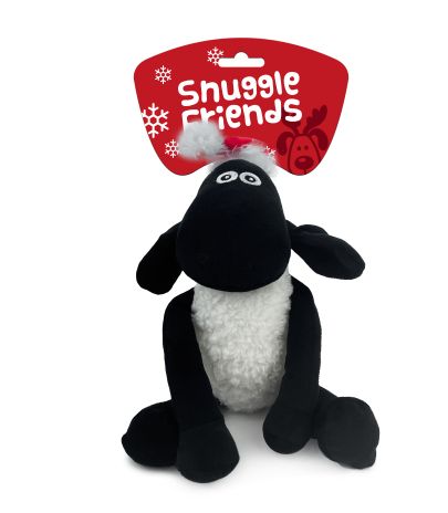 D/Toy Xmas SNUGGLE FRIENDS DOG TOY CHRISTMAS SHEEP W/SANTA HAT