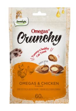 Dentalight Cat Treat Omegas &amp; Chicken Flavour 60g
