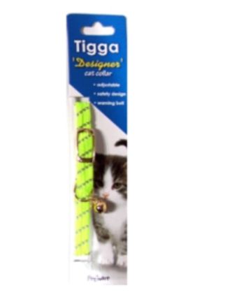 Tigga Mix Reflect Cat Collar Yellow