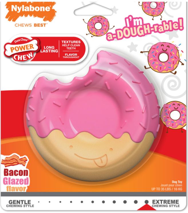 Power Chew Donut Bacon Glazed - Wolf