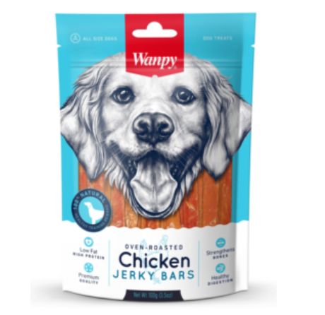 Wanpy Dog Chicken Jerky Bar 100g