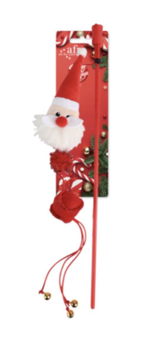 AFP Christmas Cat Wand - Santa