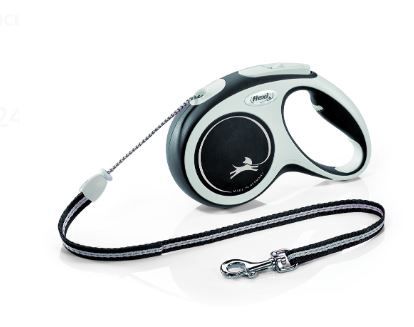 Flexi New Comfort Cord 5M Grey/Black (M) Leash