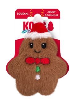 KONG Holiday Snuzzles Mini Gingerbread Brown XS