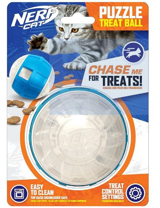 Nerf Cat Puzzle Slow Feeder Ball
