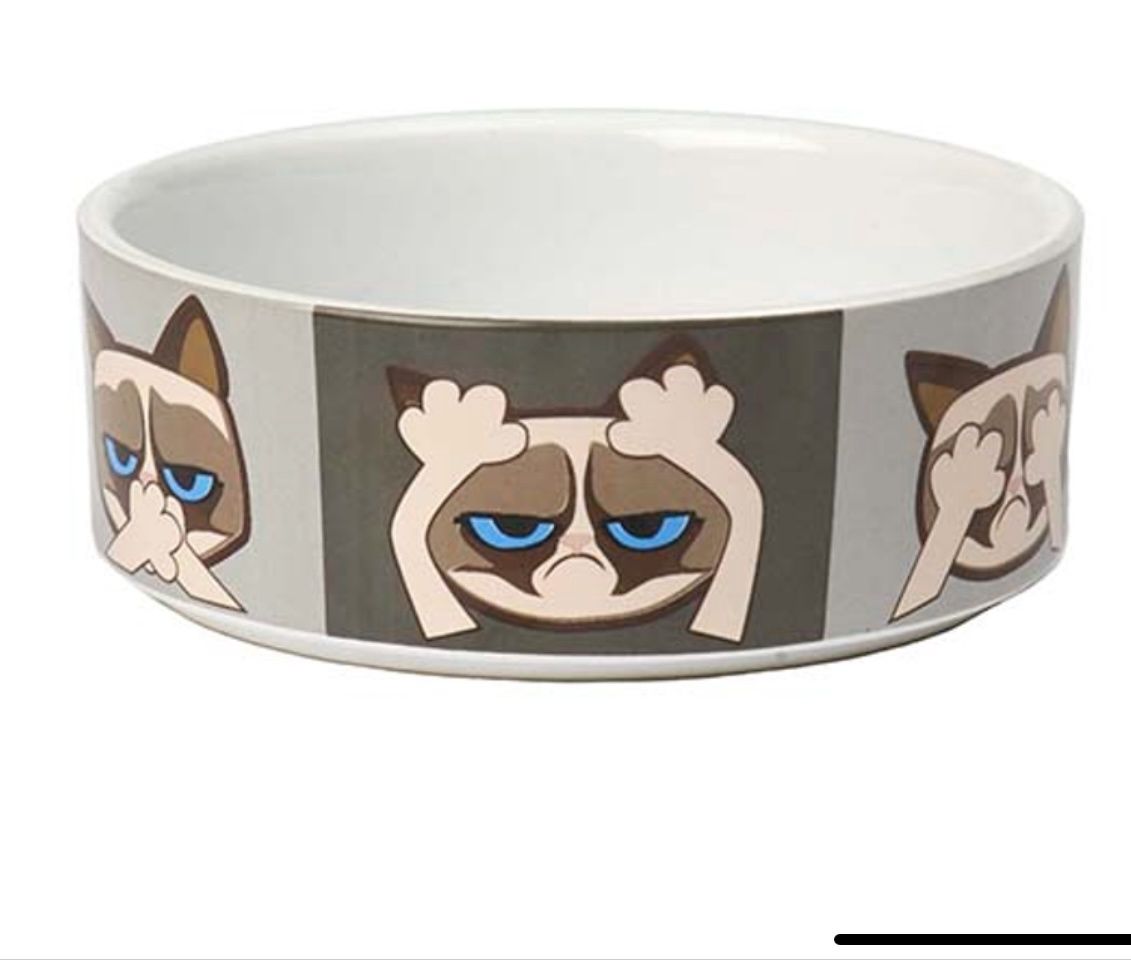 Grumpy Cat HEAR NO EVIL Bowl