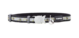 Red Dingo Cat Collar Bumble Bee Black 12mm x 20-32cm