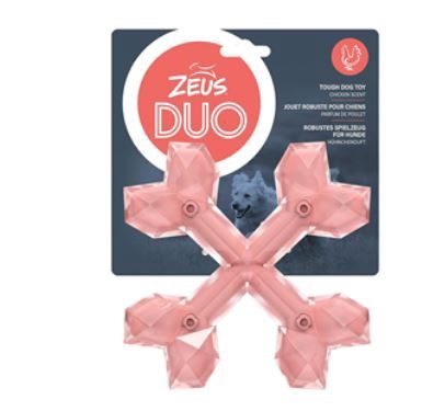 Zeus Duo Cross Bone Chicken Scent Coral 15cm