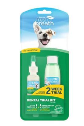 TropiClean Fresh Breath Dental Trial Kit for Dogs