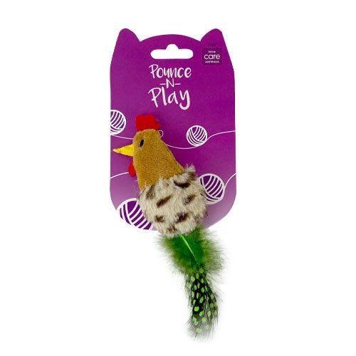 Plush Chicken with Feathers