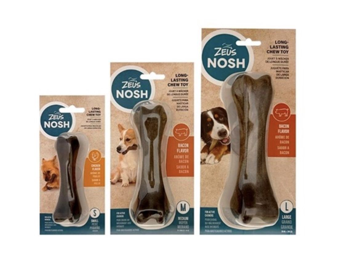 Zeus Nosh Strong Bone, Size: Small, Flavour: Bacon