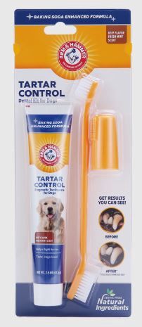 Arm &amp; Hammer Tartar Control Dental Kit for Dogs (Beef) 74ml