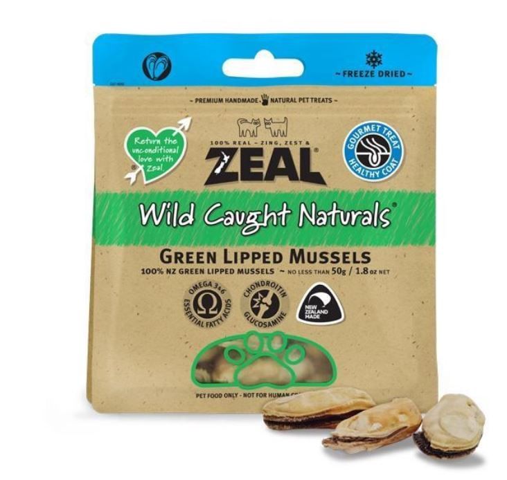 Wild Caught Green Mussels 50g