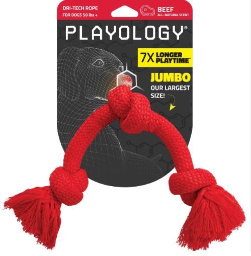 Playology Dri-Tech Rope Beef, Size: small