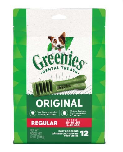 Greenies Org Regular Dental Chew 340g 12pc