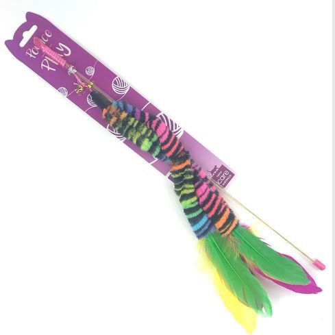Cat Toy Wand Teaser Rainbow