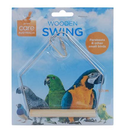 Avian Care Bird Swing Wood &amp; Wire 10cm