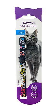 Collar Cat Stone Print Red/White/Yellow/Blue