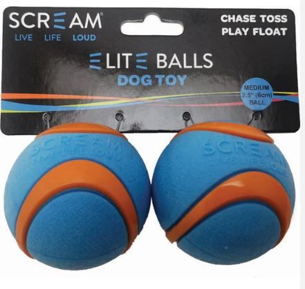 Scream ELITE BALL Blue &amp; Orange 2pk, Size: Small